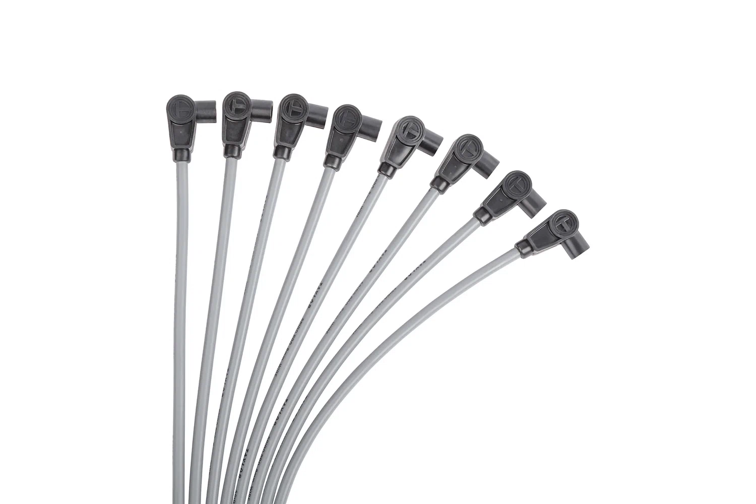 Spark Plug Wire Set Universal 8mm Silicone Spiro Pro 90_ 350 ohm_ft Grey 53851